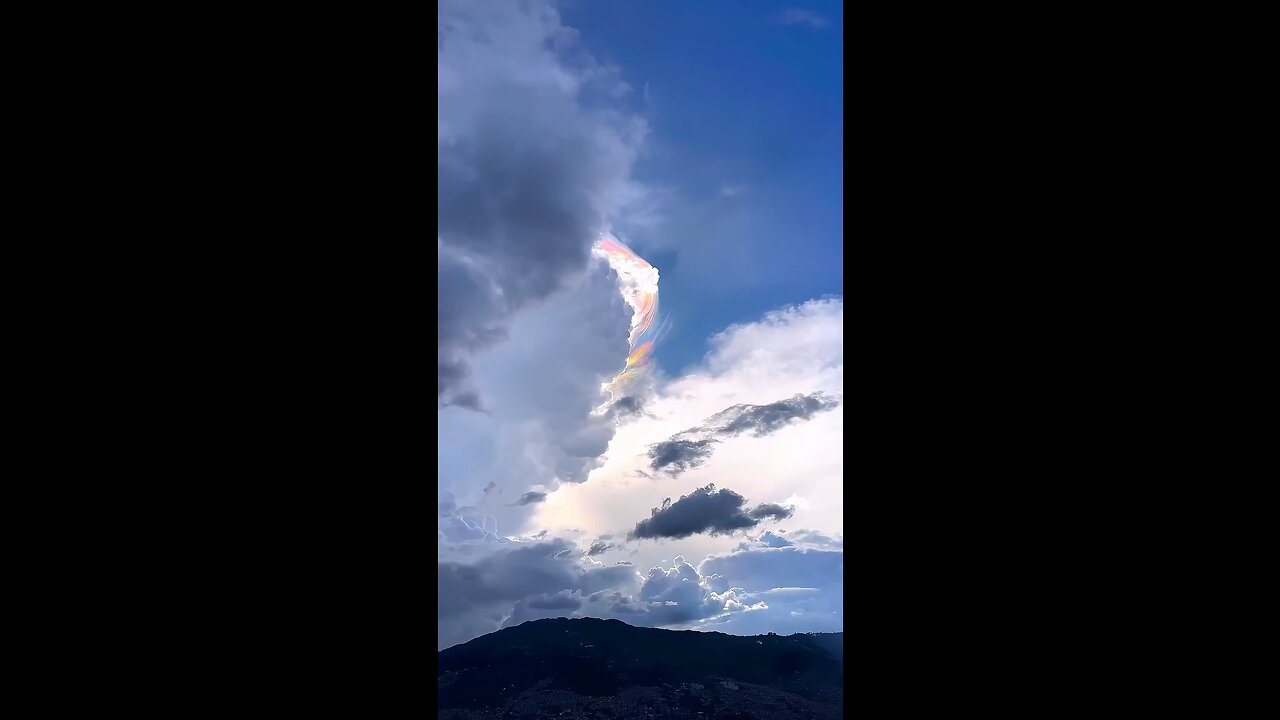 Rainbow in the clouds ☁️☁️