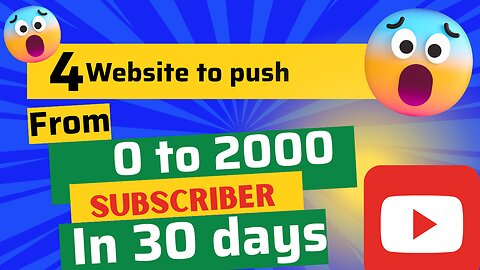 How to make money online || 4 website to push from zero to 2,000 view in 30 days