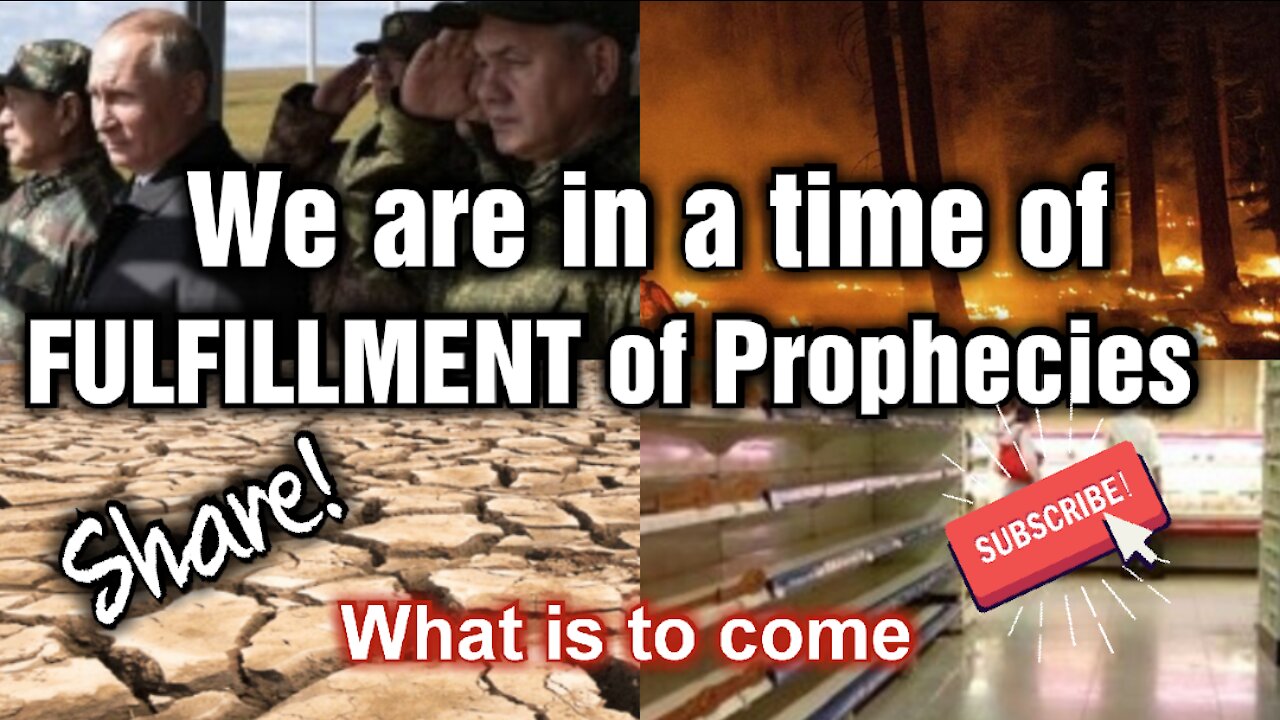 Time of FULFILLMENT of prophecies! We are in the last days! This is the Last Generation. *Share!!