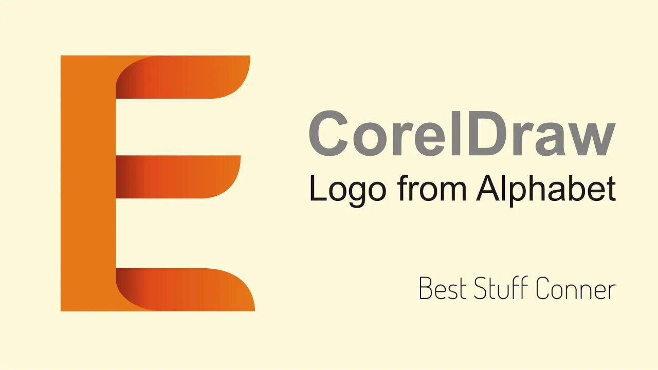 Simple Logo From Alphabet | CorelDraw Design Tutorial