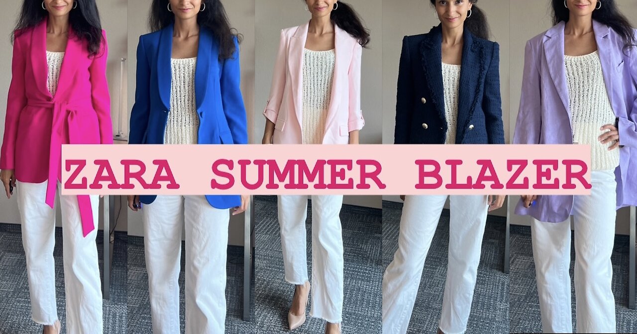 ZARA BLAZER TRY ON HAUL | SUMMER 2023 | 8 DIFFERENT BLAZERS| TRENDY & CASUAL OUTFITS | SIHAM SOLEIL