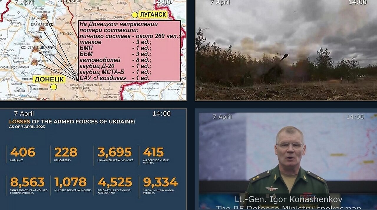 07.04.23 ⚡Russian Defence Ministry report on the progress of the deNAZIfication of Ukraine