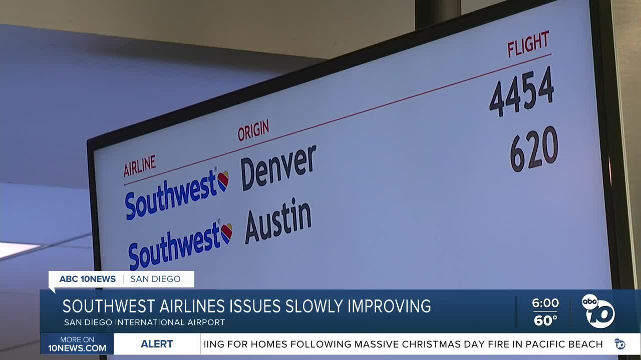 Southwest Airlines issues slowly improving