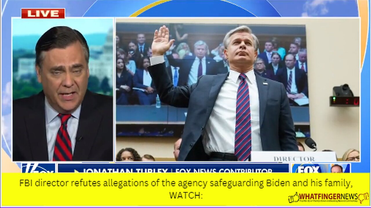 FBI director refutes allegations of the agency safeguarding Biden and his family, WATCH: