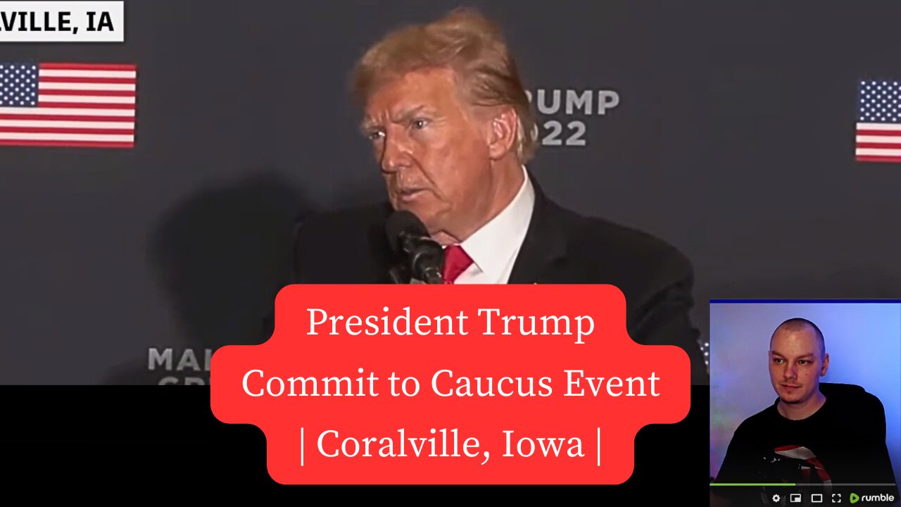 President Trump at Commit to Caucus Event | Coralville, Iowa |