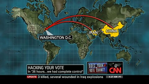 CNN reported CHINA & IRAN Hacked Our Voting Machines 2010 (1080p)