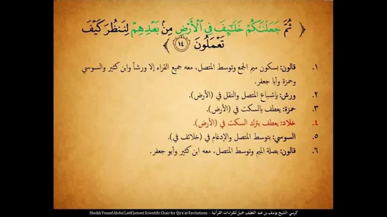 84 ‏‏الربع الرابع والثمانون ولو يعجل الله