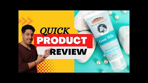 Goat milk face wash | Saeed Ghani products review | Quick Product Review