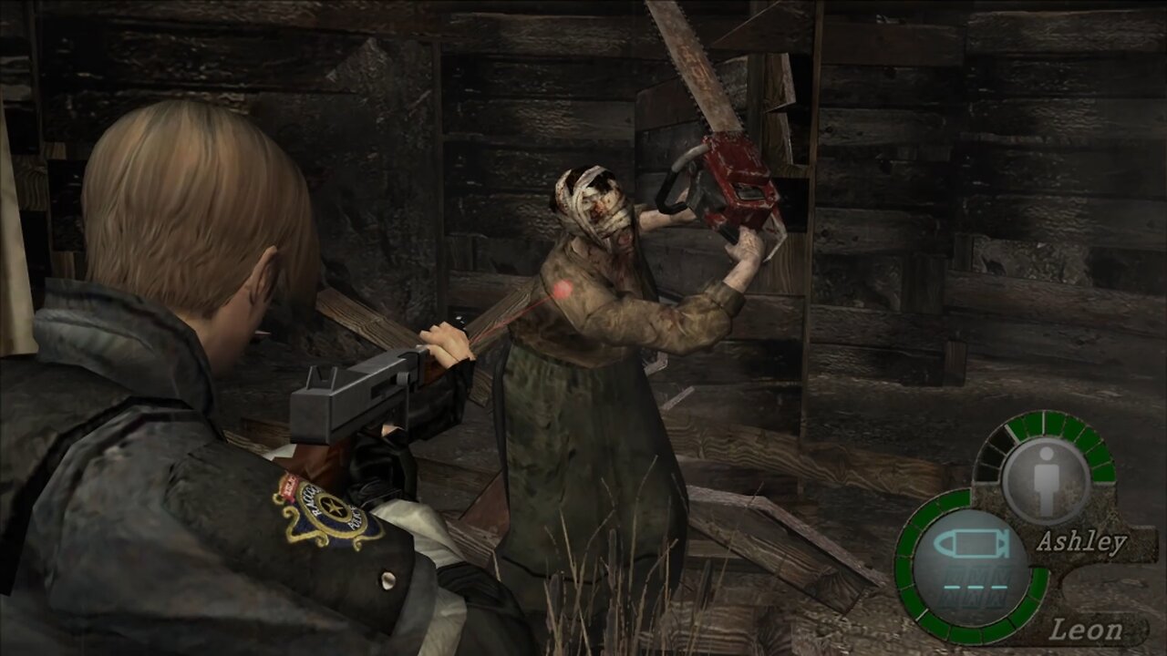 RESIDENT EVIL 4 CHICAGO TYPEWRITER CHAINSAW SISTERS Boss Fight