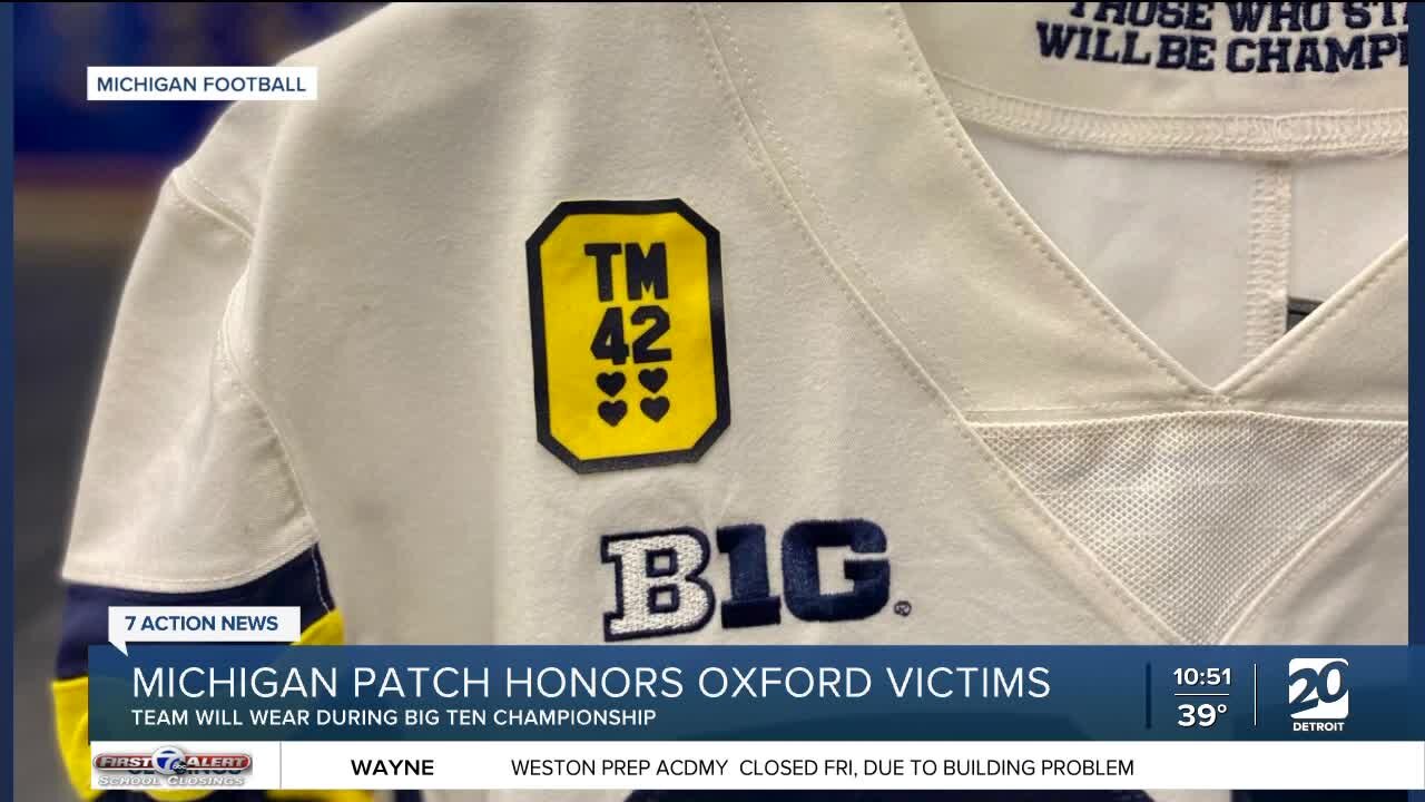 Michigan to honor Oxford victims with jersey patch in Big Ten Championship