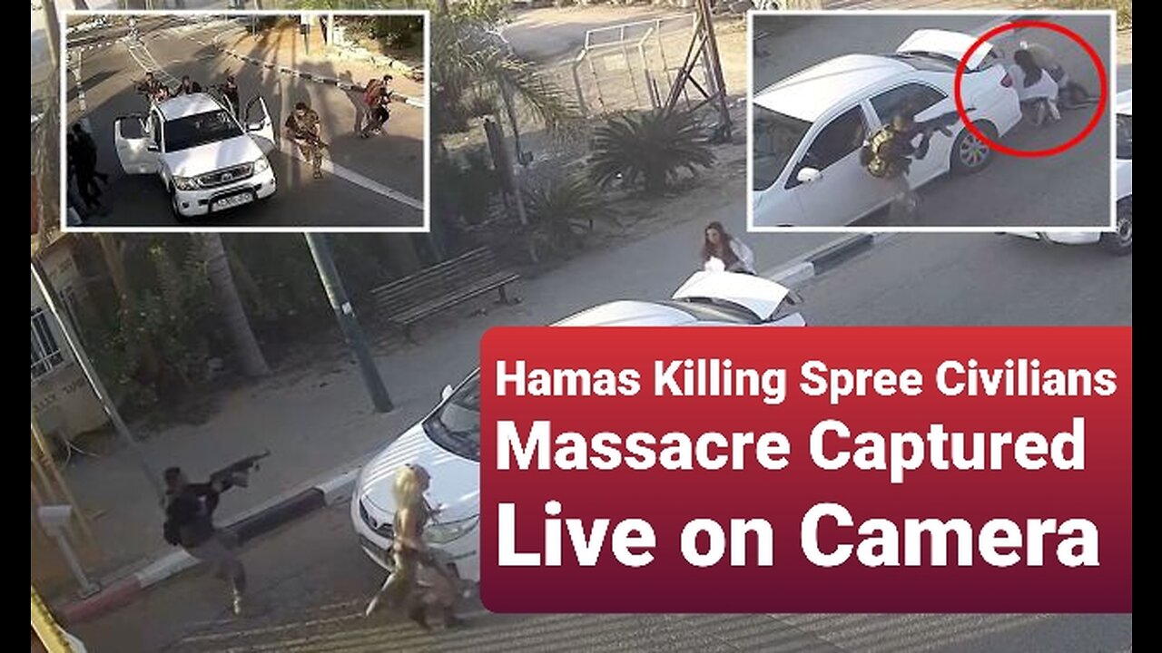 Hamas Terrorists Killing Spree Civilians Raw Footage
