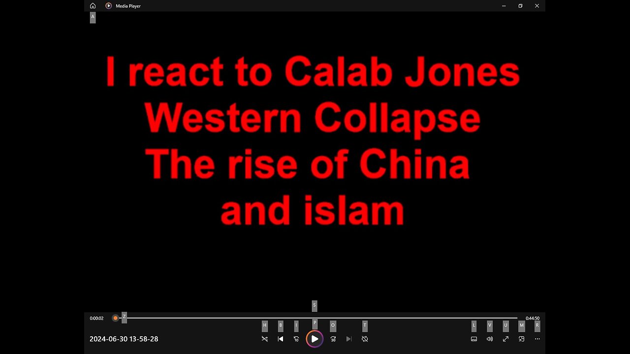 I react to Caleb Jones' talk on Western Collapse and rise of Islam and China