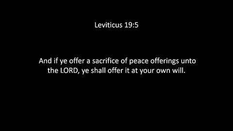 Leviticus Chapter 19