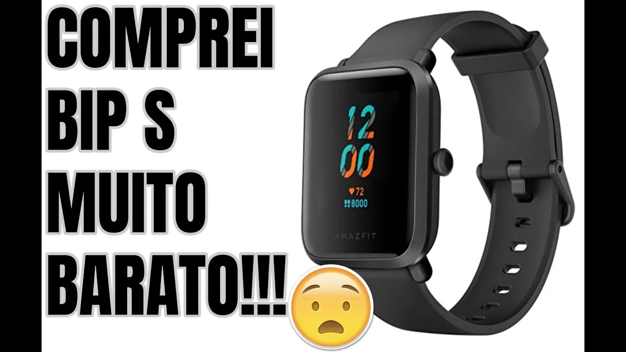 Comprei Amazfit BIP S BARATO DEU RUIM?😲😲😲😲