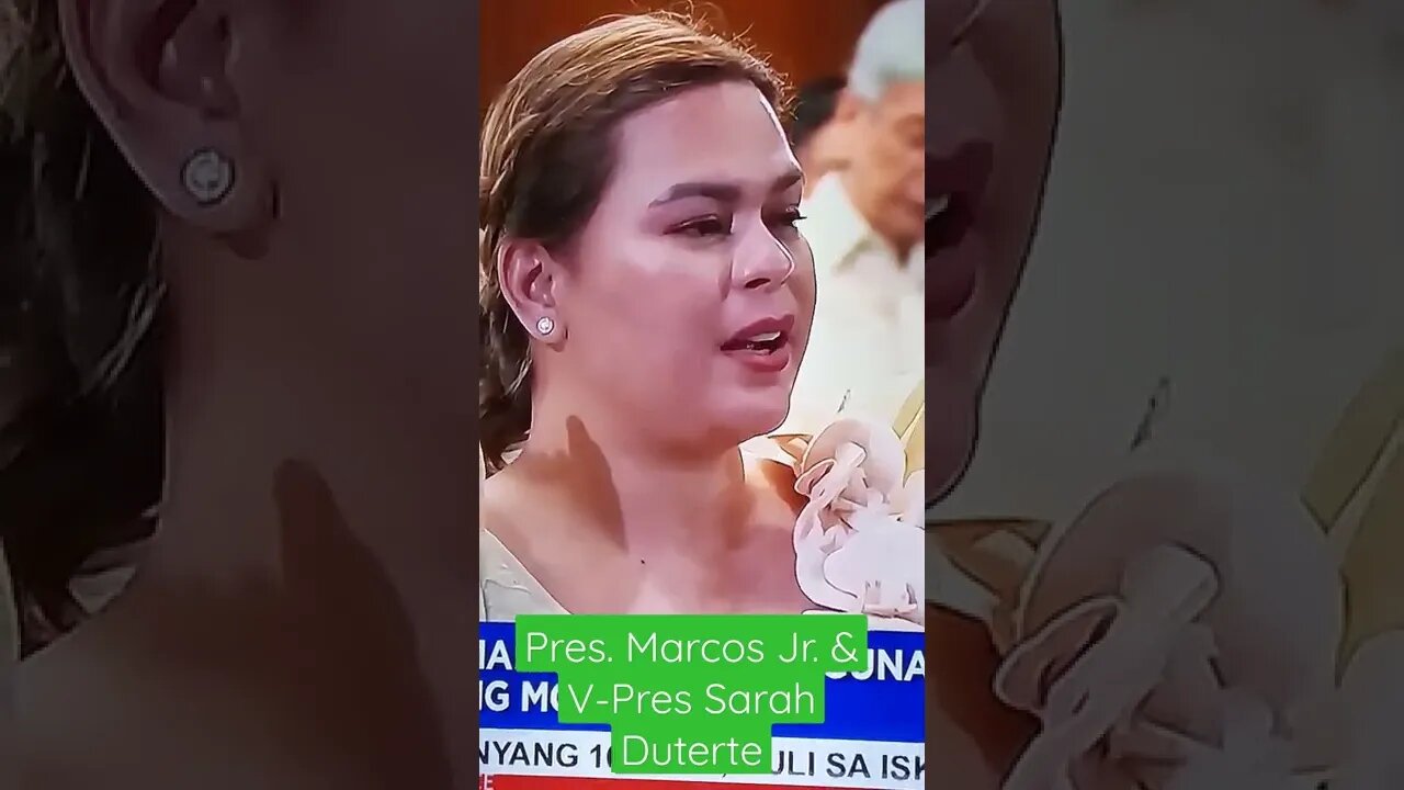 V-Pres Sarah Duterte & Pres Marcos Jr. Good Luck po sa nu...