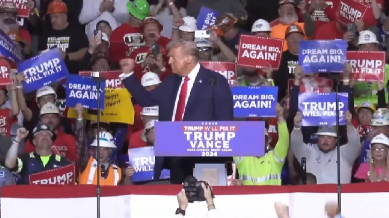 LIVE ~ President Donald Trump Speaks at a Rally in Pittsburg, Pennsylvania ~ November 4 2024