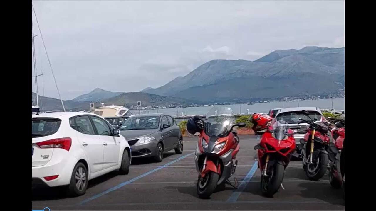 Taking a Break at a Café in Gaeta, Italy