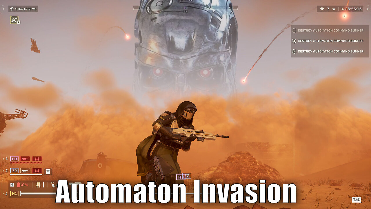 Trying To Survive The Automaton Invasion In Helldivers 2