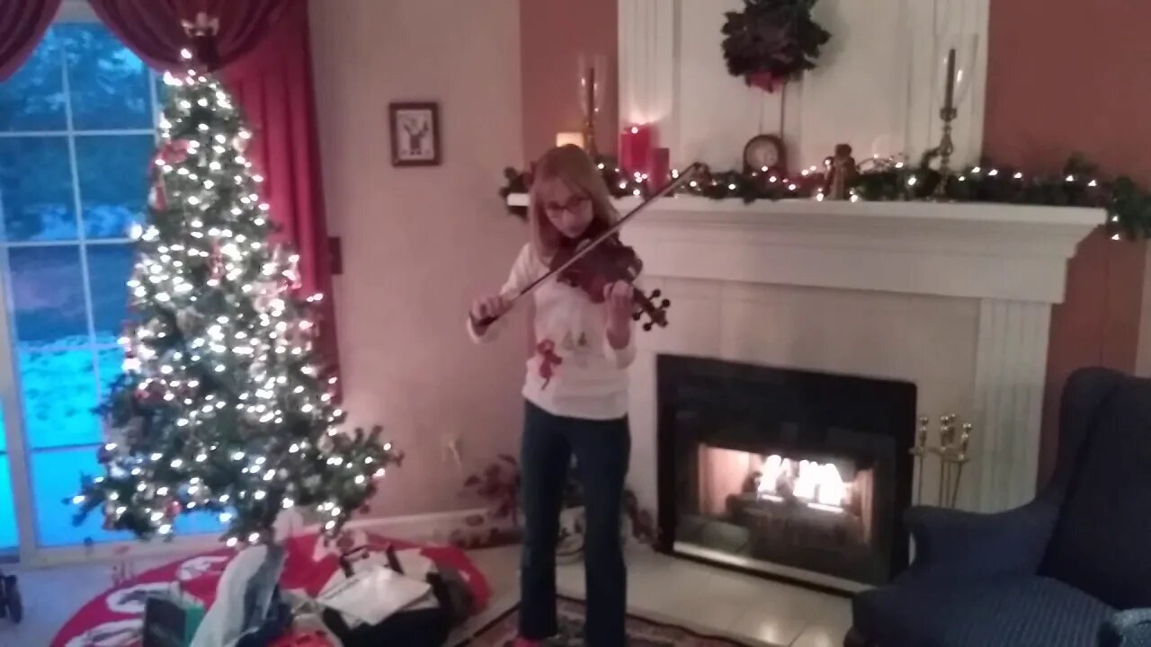 Lauren Playing Silent Night on Violin