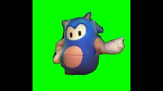 Fall Guys Green Screen Sonic Dance