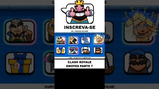 Clash Royale Emotes Parte 7 #shorts #emotes #clashroyale