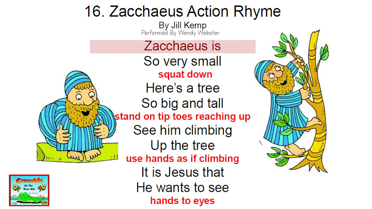 Zacchaeus Action Rhyme