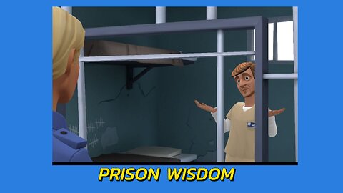 Prison Wisdom: A Plotagon Story between a new inmate and a career criminal