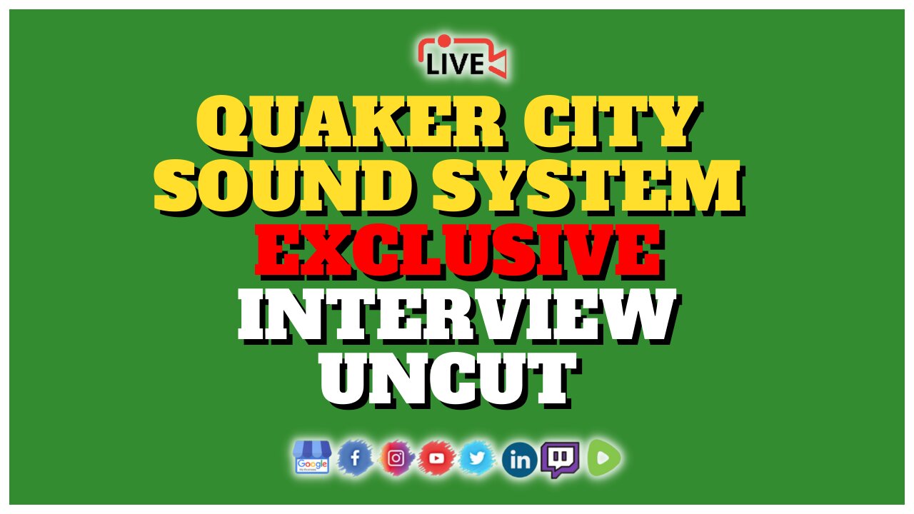 Official Reggae History: Quaker City Sound System - Exclusive LIVE Interview UNCUT