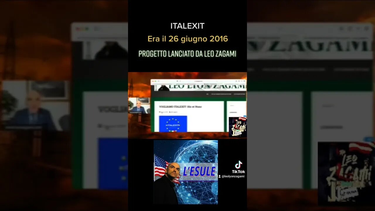 #pilloledelesule #italexit VOGLIAMO ITALEXIT: – Leo Zagami eta 6 anni in anticipo