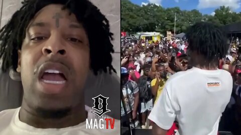 21 Savage Responds To Backlash After Speaking On Dangers In Atlanta! 😳