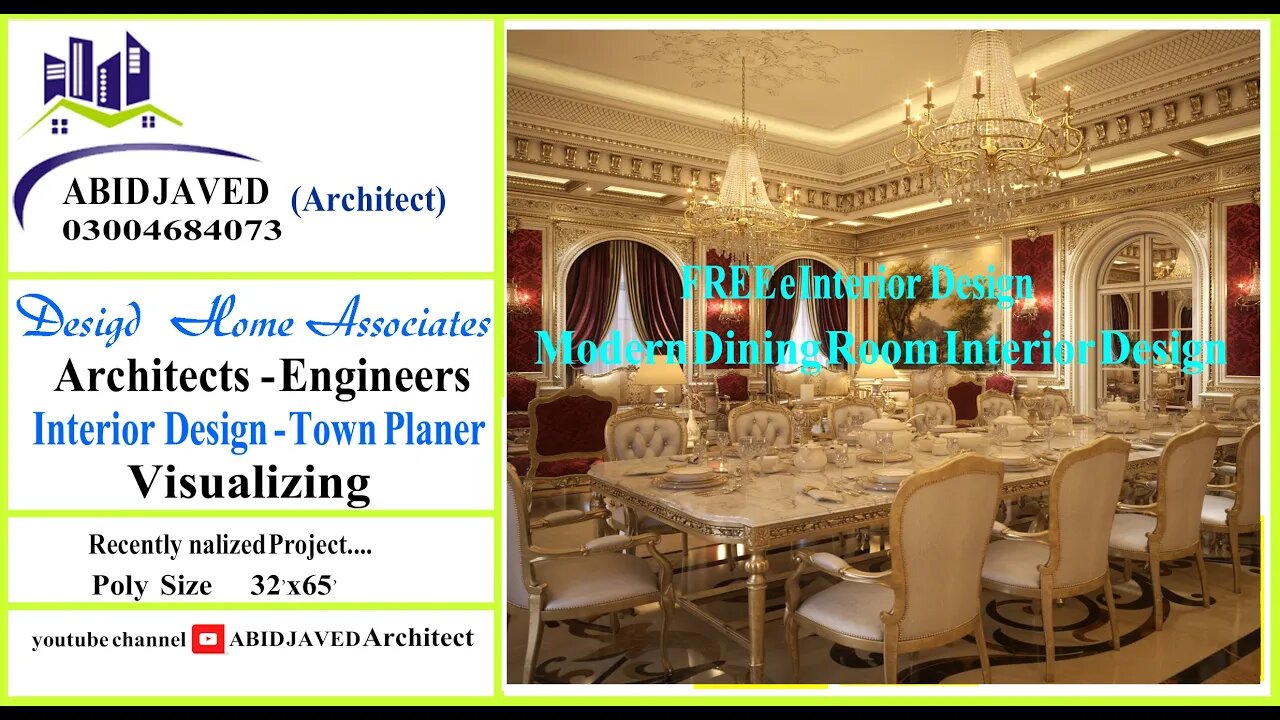 Modern Dining Room Interior Design | #interiordesigner #youtube #architect