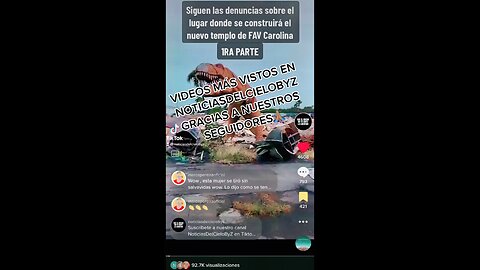 LOS VIDEOS MÁS VISTOS DE NOTICIASDELCIELOBYZ EN TIKTOK