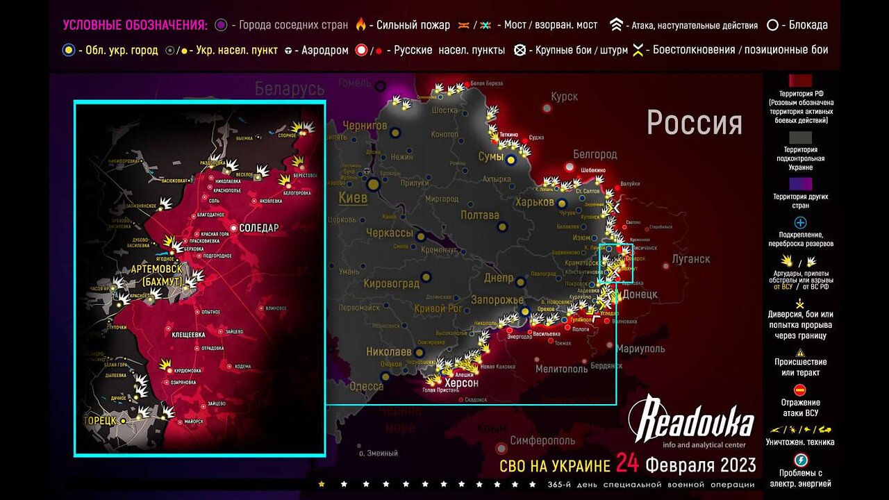 Ukraine update, Chinese red lines, Riyadh-Tehran rapprochement, US - Georgia sanctions, RF Ruble..