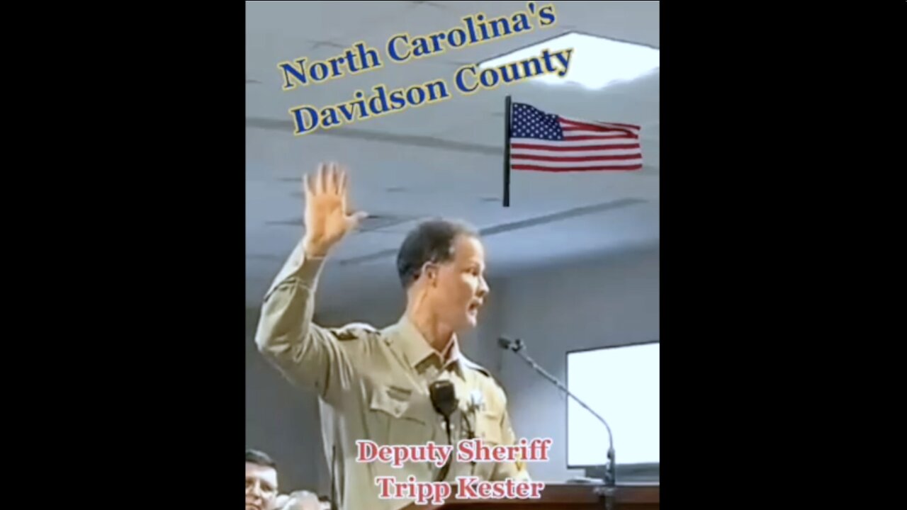 N.C. Davidson County Deputy Sheriff Explains Loyalty to the Constitution