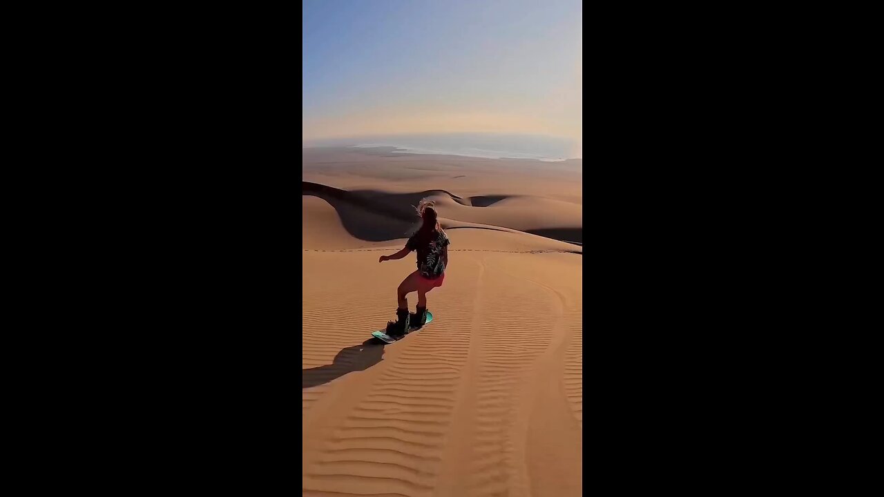 Sand boarding in Dubai