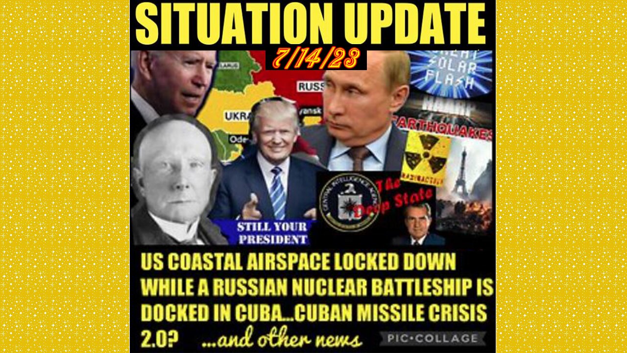 SITUATION UPDATE 7/14/23 - Biden Calls Up Reserves For Atlantic Exercise, Secret Service Coverup