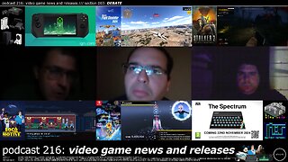 +14 001/004 008/013 006/007 podcast 216: video game news and releases