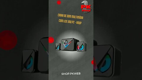 📌 Caixa de som multimídia com LED 16W P2 – KNUPO Acesse nossa loja Virtual 🛒🛍 #produtoseletronicos