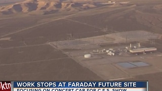 Work stops at Faraday Future factory site outside Las Vegas