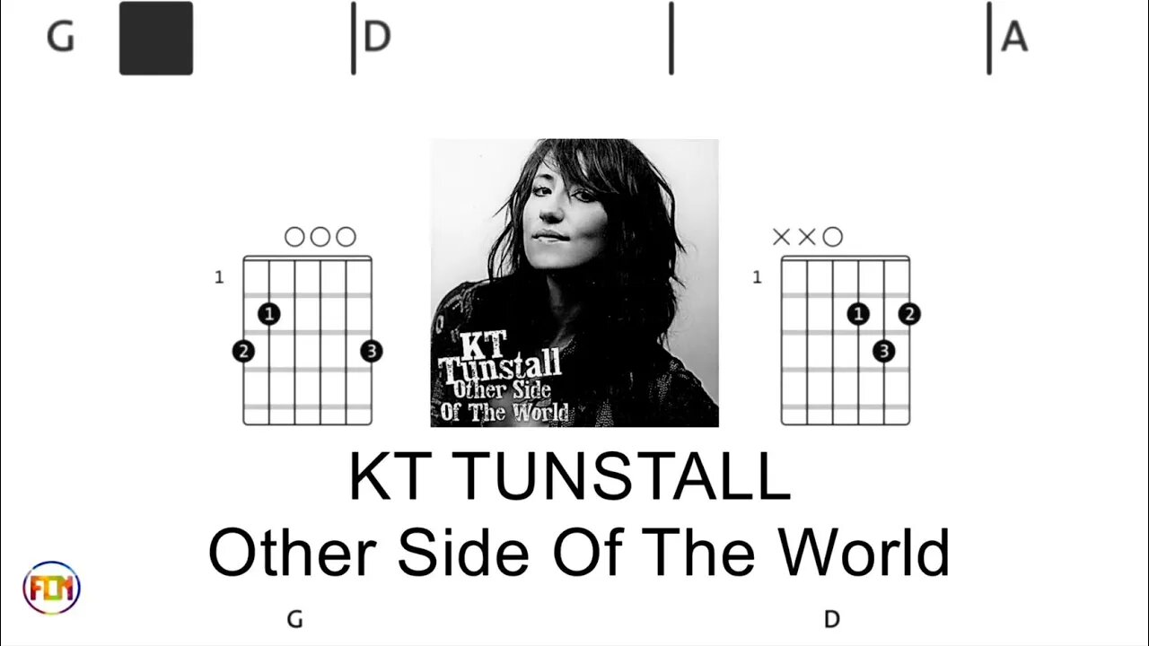 KT TUNSTALL Other Side Of The World - (Chords & Lyrics like a Karaoke) HD