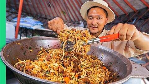 Street Food in Mongolia!! DANGEROUS Soviet Milk Can Mutton!!