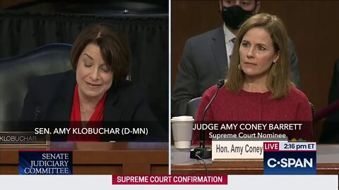 Klobuchar Tries To Trap Amy Coney Barrett on Superprecedent Cases (It Doesn’t Work)