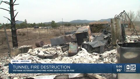 Vietnam veteran's longtime home destroyed in Tunnel Fire