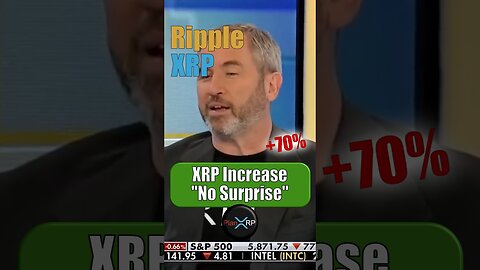 XRP Price Increase +70% - No Surprise - Brad Garlinghouse on Fox News