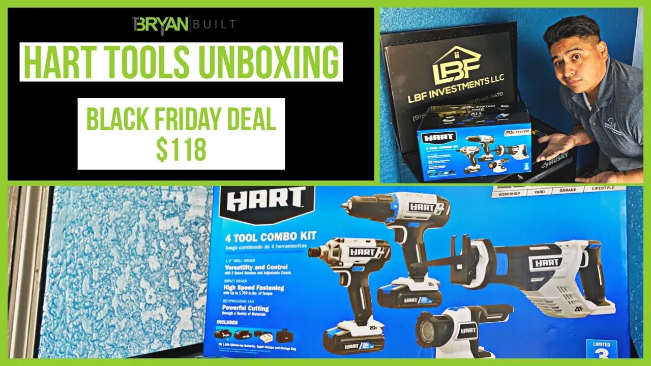 Hart Tools Black Friday Deal Unboxing | Walmart Tools Review | Bryan Built