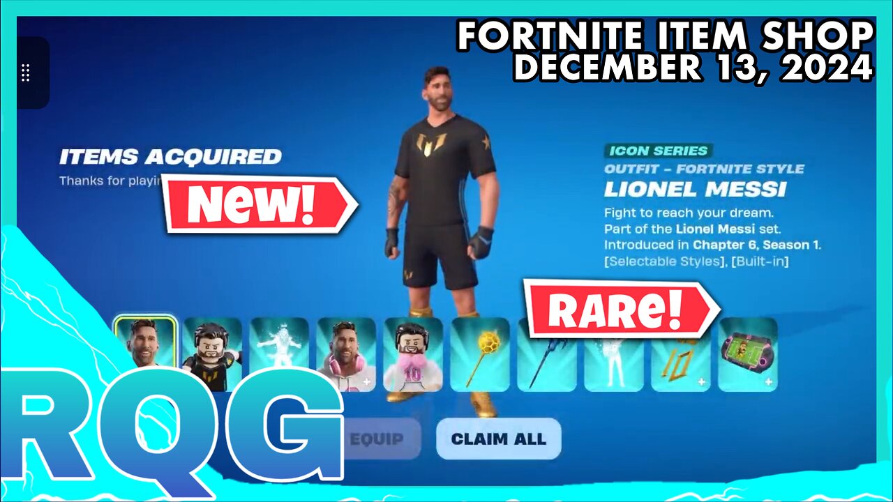 “NEW” MESSI SET IS HERE+SO MANY COOL RETURNS!!! FORTNITE ITEM SHOP (December 13, 2024)