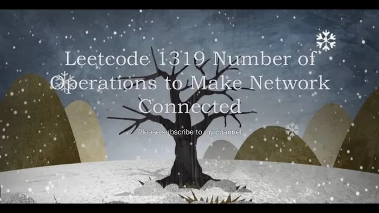 Leetcode 1319 Number of Operations to Make Network Connected