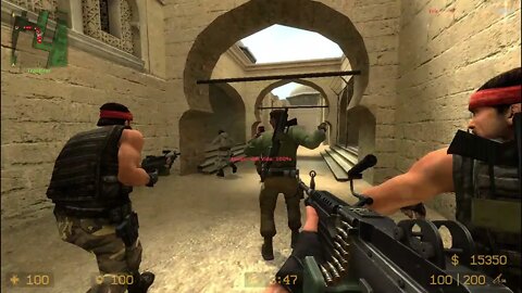 Counter Strike Source Dust 1 Bots #2 Just Only Machine Gun