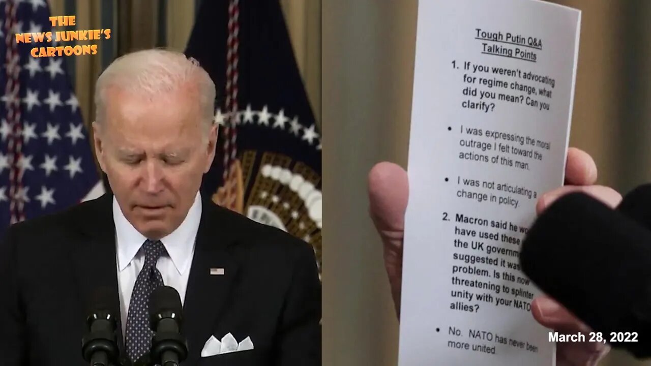 Biden needed notes to answer but still couldn't make it.