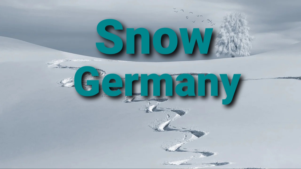 Heavy snow in Germany and expectations of snow tomorrow